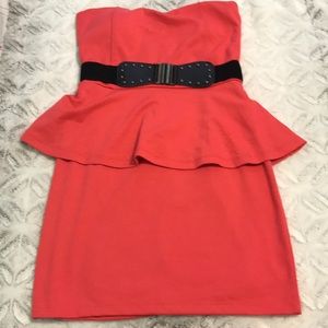 Brand New Cute Pink Dress with Belt